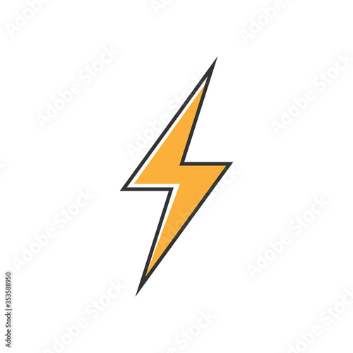 Flash icon symbol simple design