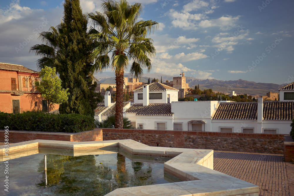 views of the alhambra in granada