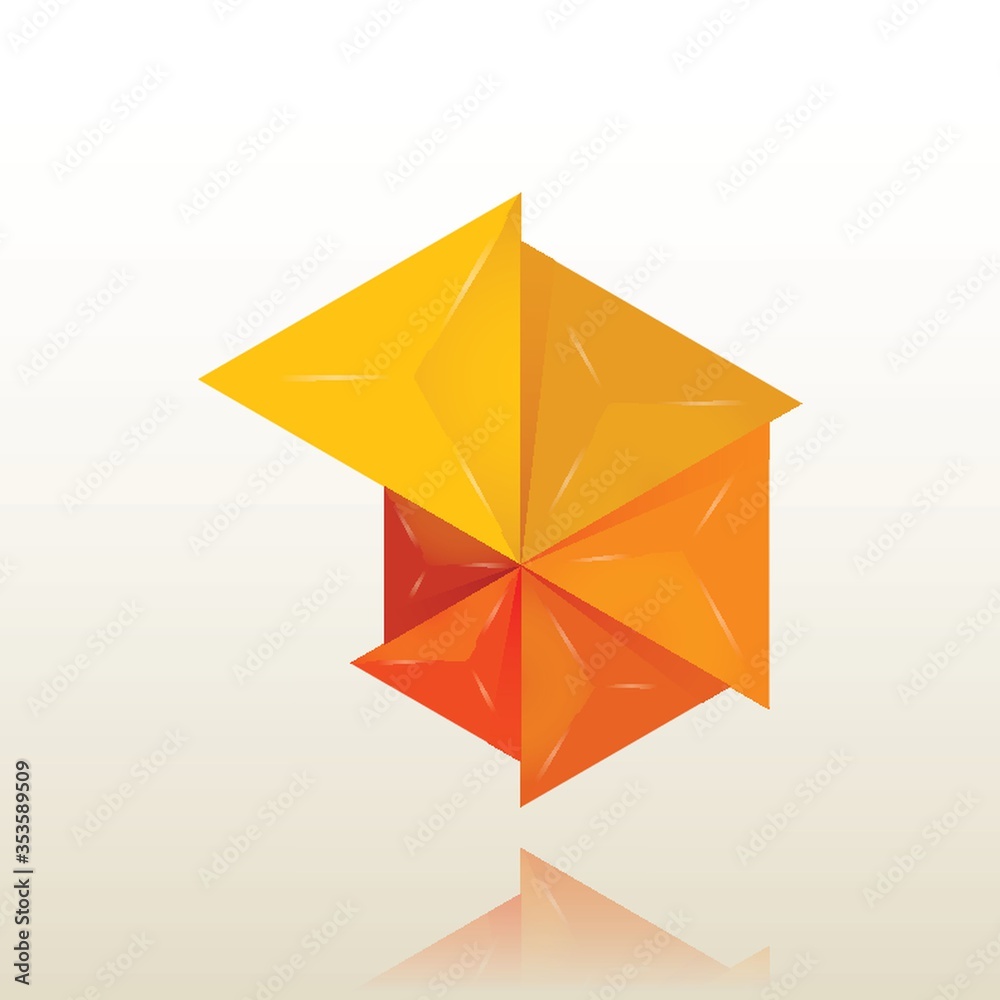 Three dimensional abstract element Three dimensional abstract element
