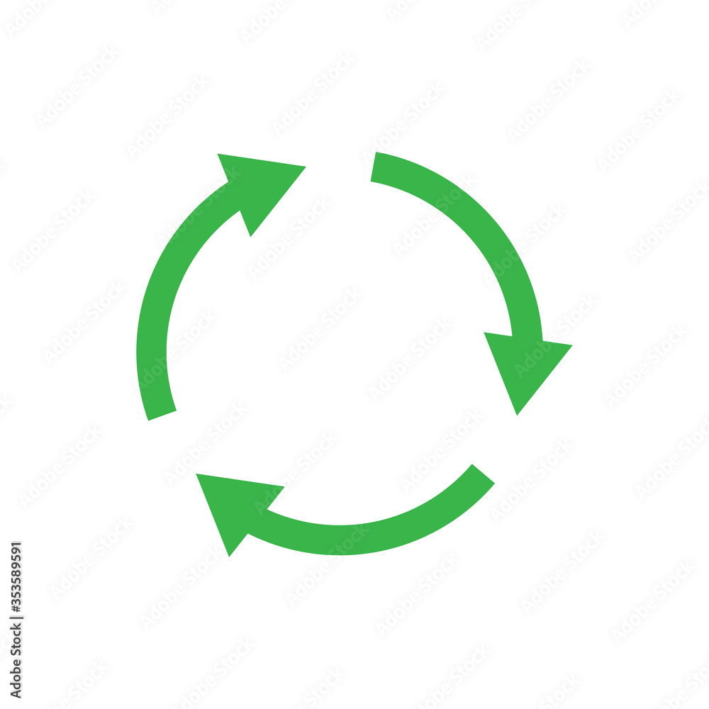 Recycle icon symbol simple design Recycle icon symbol simple design
