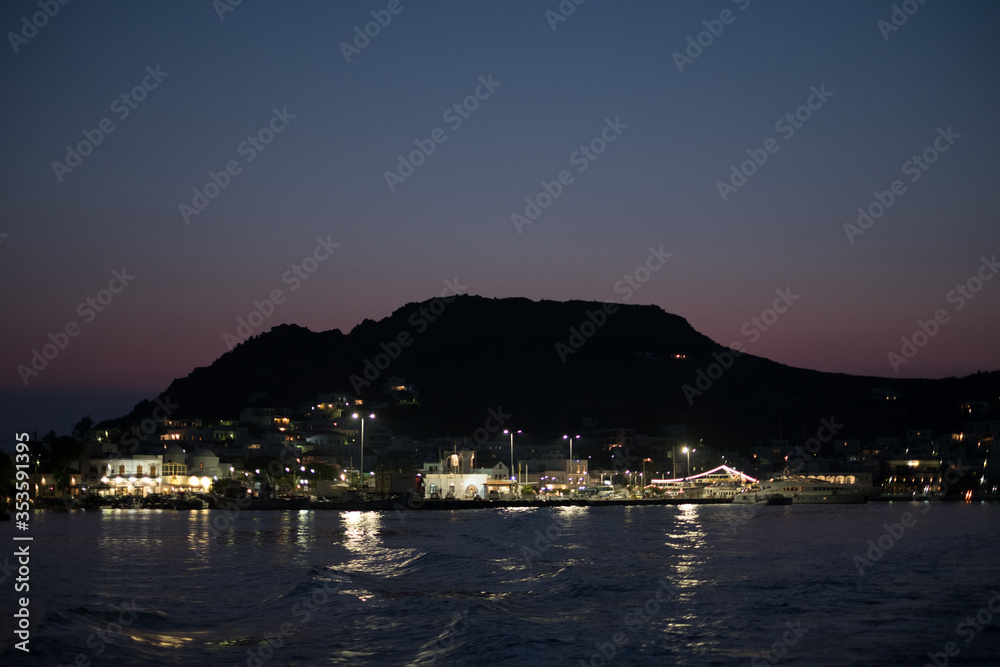 Patmos nuit Grèce