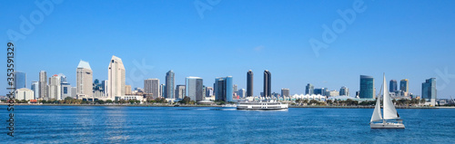 Panoramic View Of Downtown San Diego, California, USA © H. Ozmen