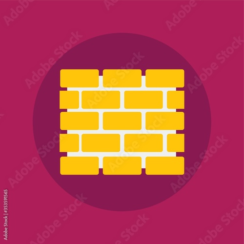 Brick wall icon