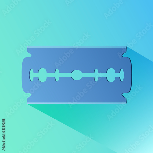 Razor blade icon.Flat icon for web design.Vector illustration.