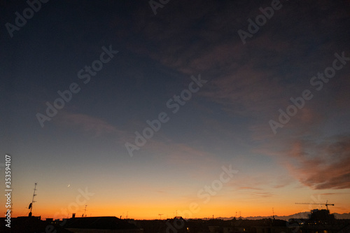 Tramonto a San Siro (Milano)