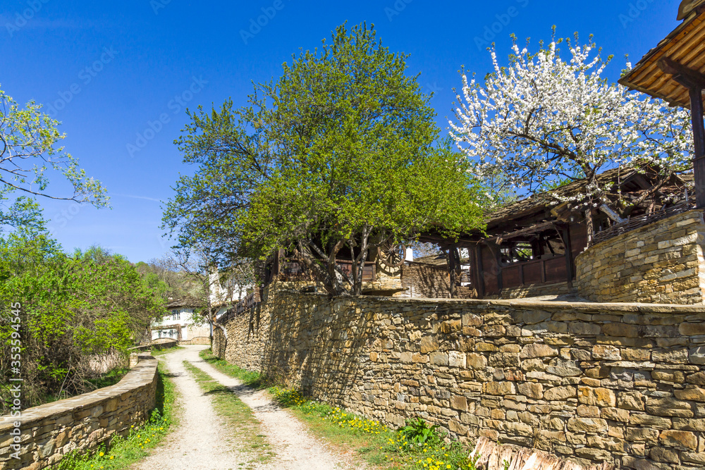 Houses at historical village of Staro Stefanovo, Bulgaria