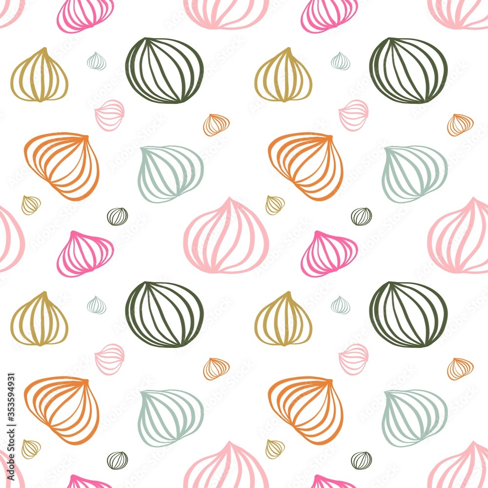 seamless background with colorful hand drawn art line. seamless background with colorful hand drawn art line.