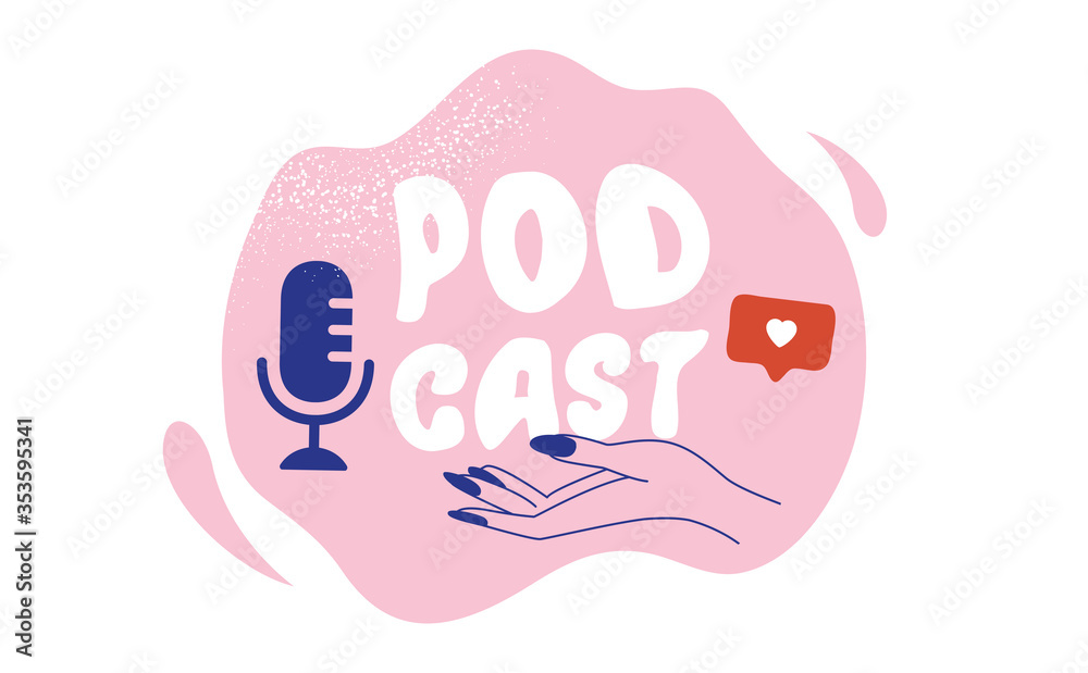 Podcast Cover art design. Creative podcast background. Vector Podcast Cover art design. Creative podcast background. Vector