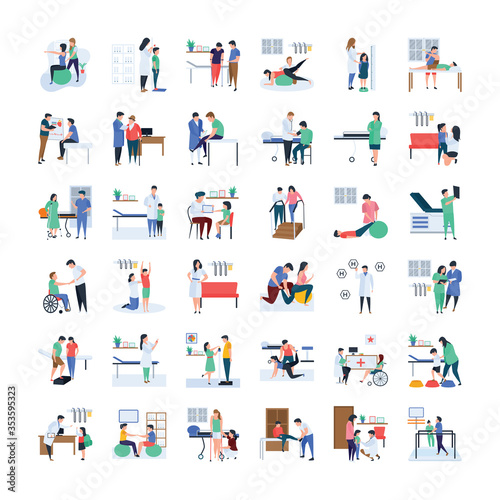 
Doctors And physicians Illustration Pack
