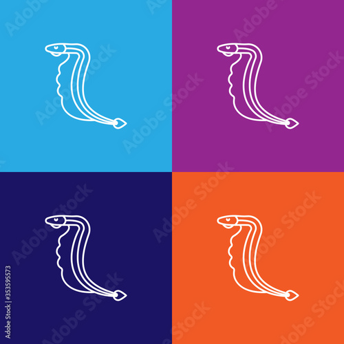 Seafood, lamprey icon. Element of asian cuisine illustration. One of the collection icons for websites, web design, mobile app