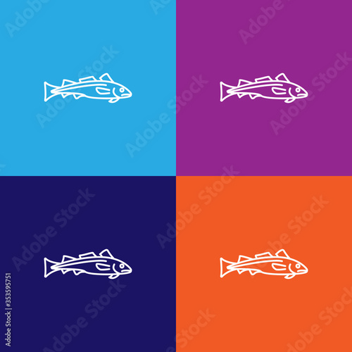 Seafood, dorado icon. Element of asian cuisine illustration. One of the collection icons for websites, web design, mobile app