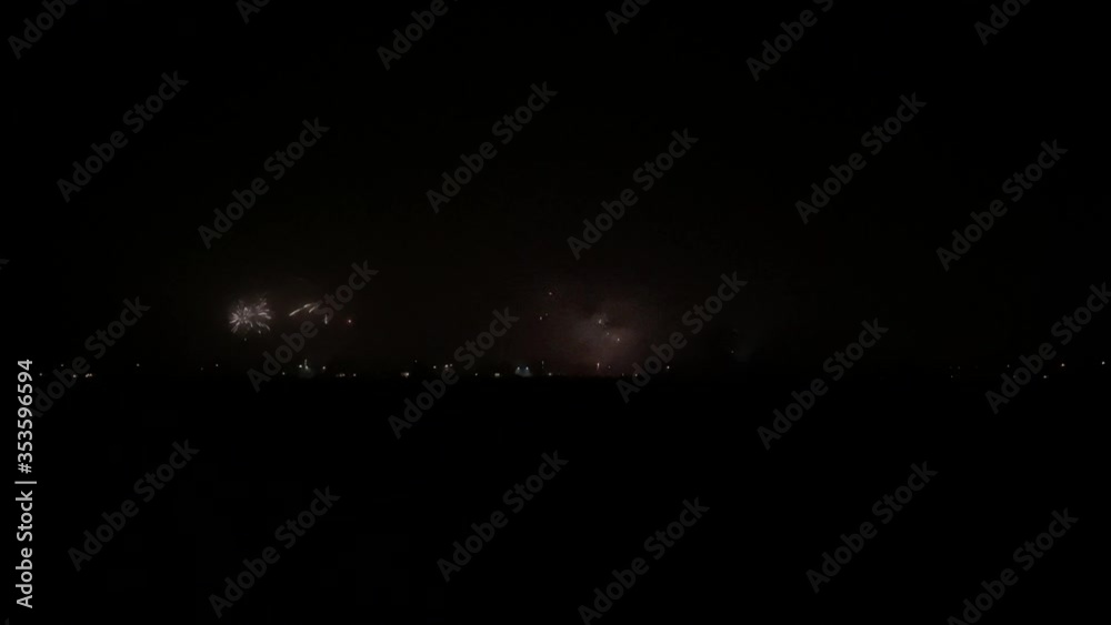 All kinds of fireworks on new years eve, Zeeland, Netherlands, Holland, 4K, UHD All kinds of fireworks on new years eve, Zeeland, Netherlands, Holland, 4K, UHD