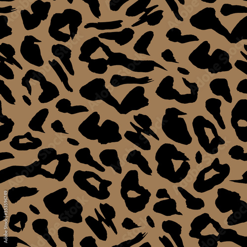 Orange Bright Spots Safari pattern, tiger skin fur print orange seamless background, African wild animal. Bengal tiger fur print pattern, abstract jungle design