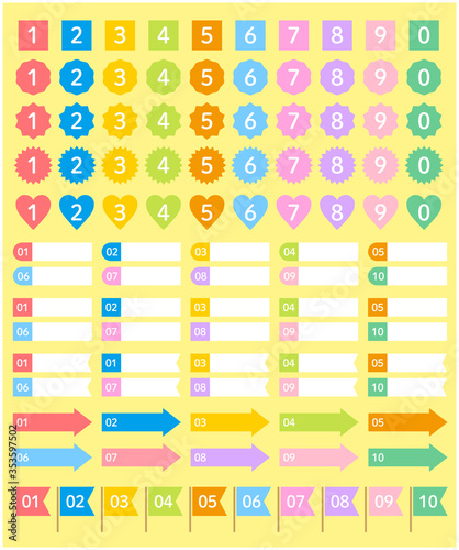 数字　アイコン