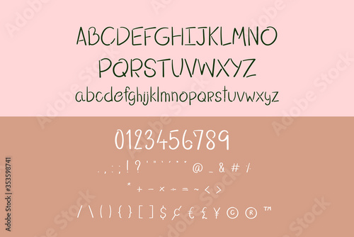 This set is alphabets A-Z, numeral and punctuation that you can use on your logos, social media, print etc.