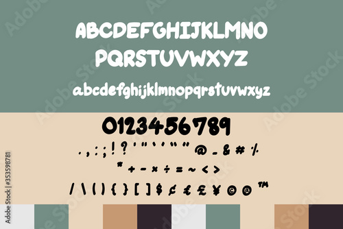 This set is alphabets A-Z, numeral and punctuation that you can use on your logos, social media, print etc.