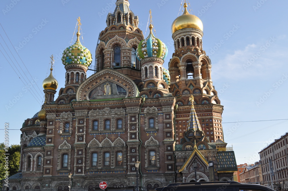 Saint-Pétersbourg Russie Cathédrale sur le Sang Versé