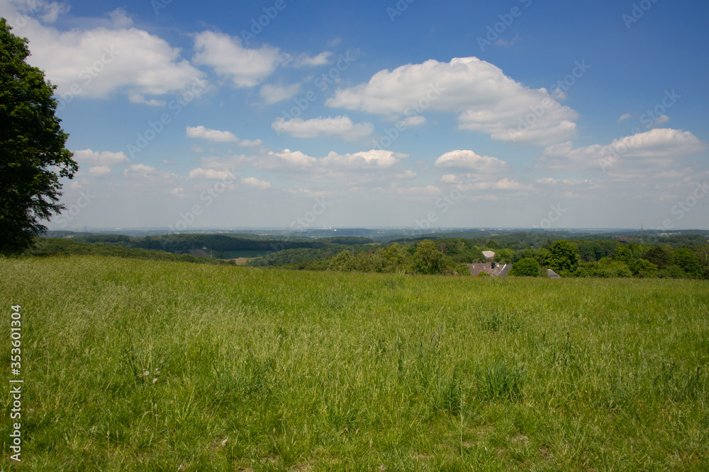 Panorama Blick über Hattingen, Wandern, Naherholung
