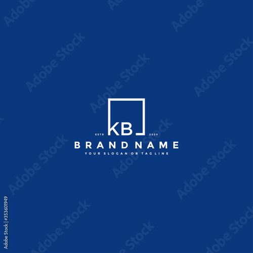 letter KB logo design vector