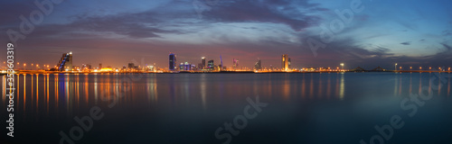 Panormic view of Bahrain skyline during blue hours after sunset © Dr Ajay Kumar Singh