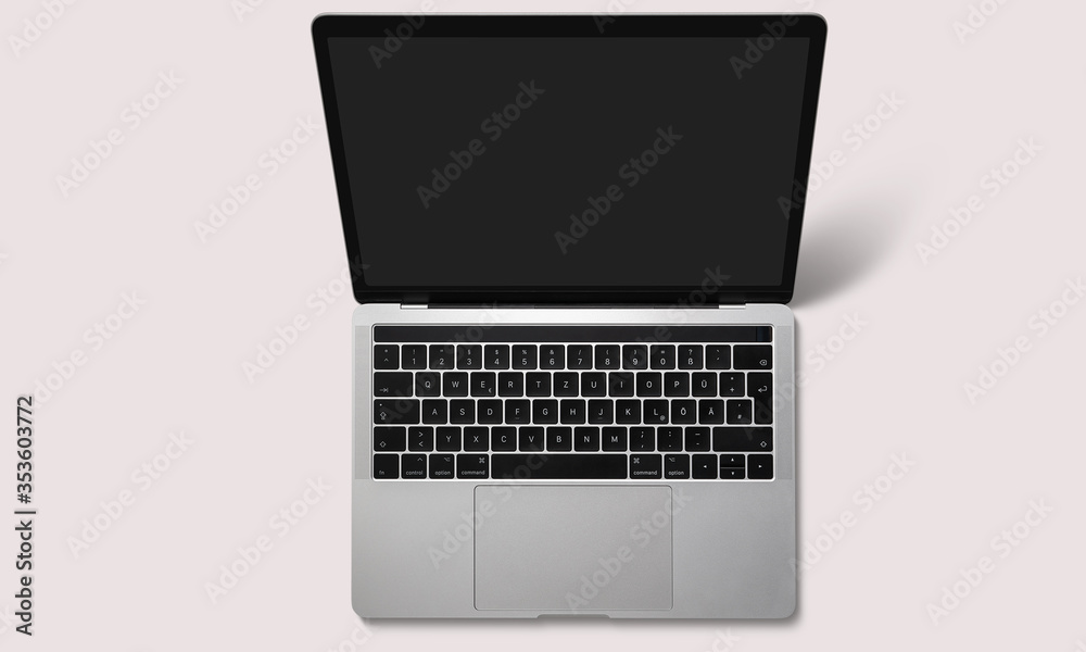 Laptop on a white background Laptop on a white background