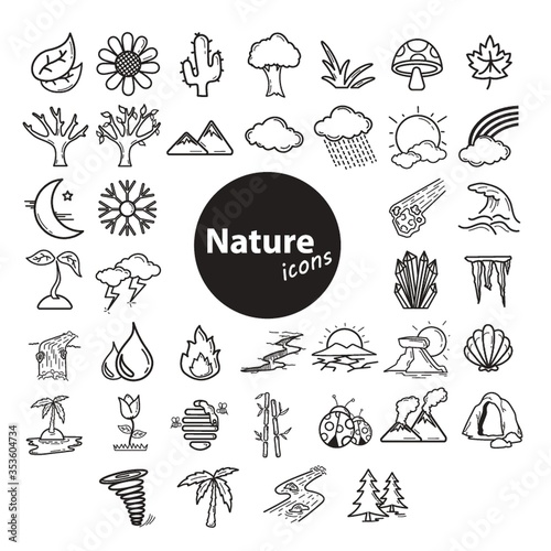 Collection of nature icons