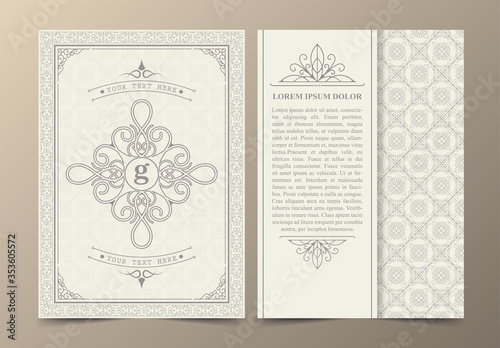 Antique greeting card with a white background.	