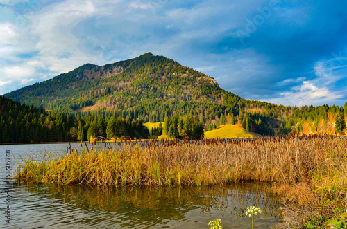 Herbststimmung im Spitzingsee, Bayern photo