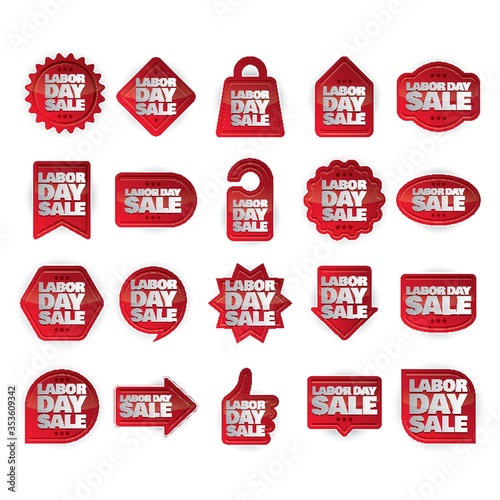 Labor day sale labels