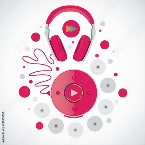 Headphones with cd player