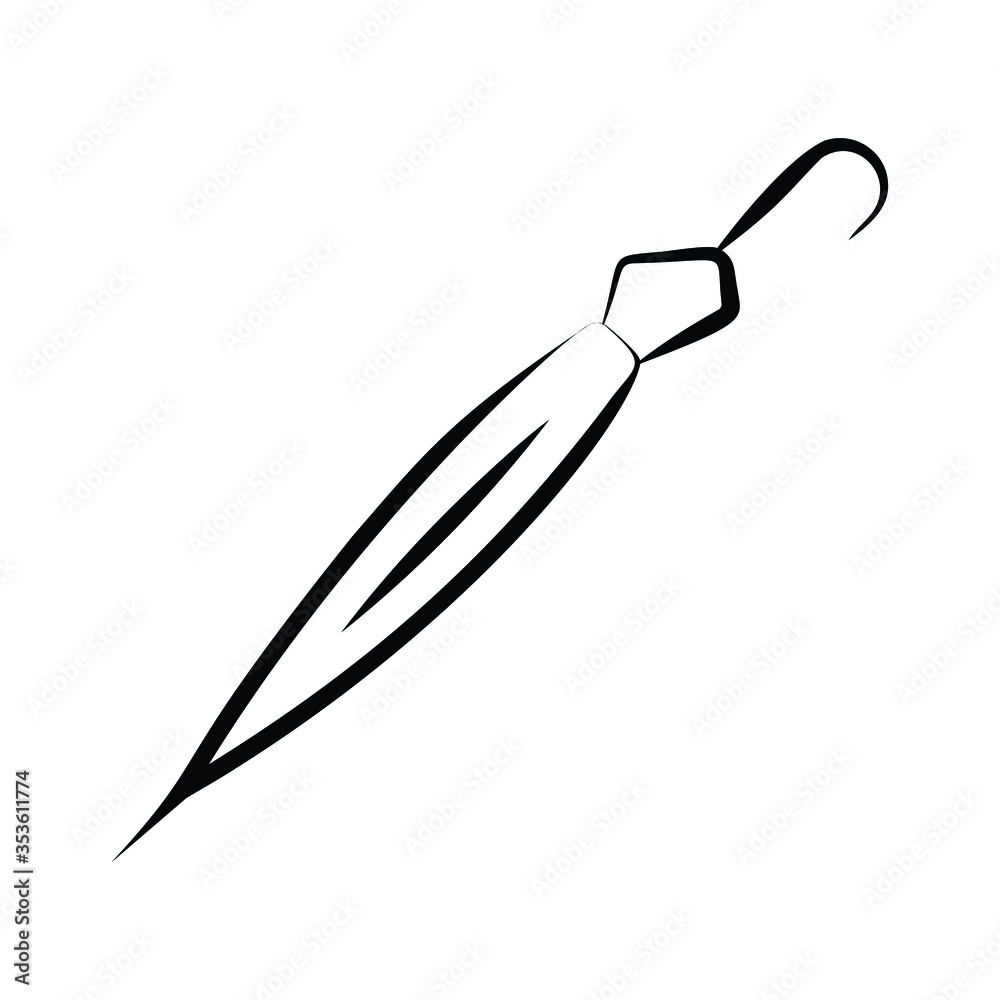 Obraz premium UMBRELLA icon vector illustration photo