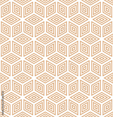 Vector seamless geometric pattern. Gold linear pattern. Wallpapers for your design. Vector illustration.