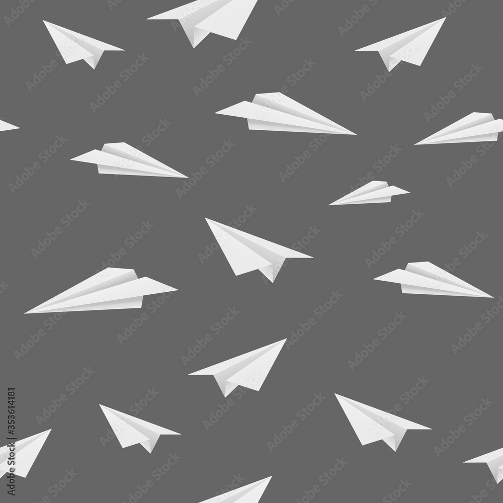 Origami paper white plane Origami paper white plane