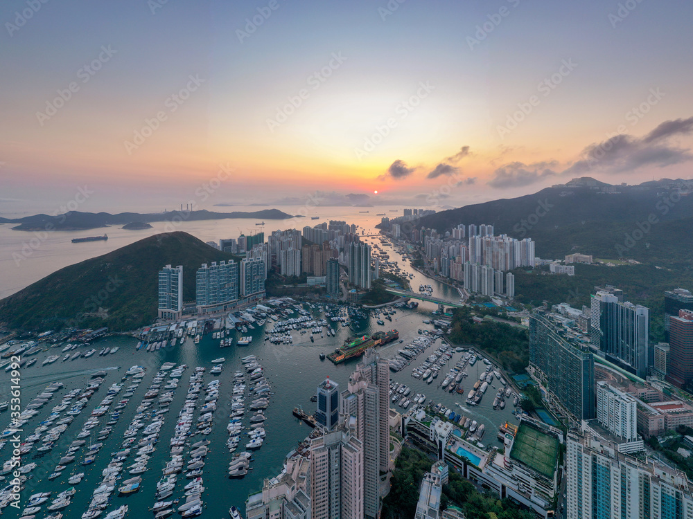 Obraz premium Aberdeen Harbor in Hong Kong