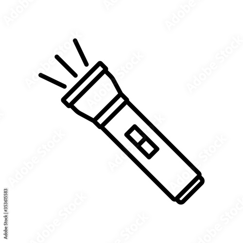 Flashlight icon vector design templates