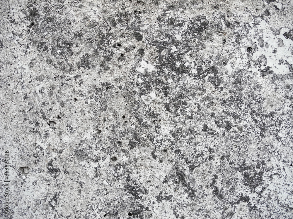 Texture of porous white painted concrete surface. Stone background for design.