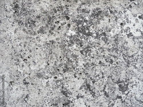 Texture of porous white painted concrete surface. Stone background for design. © Yana Bo