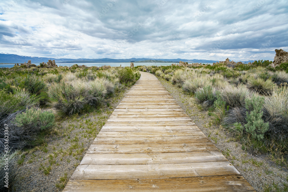 south tufa at the mono lake in california, usa