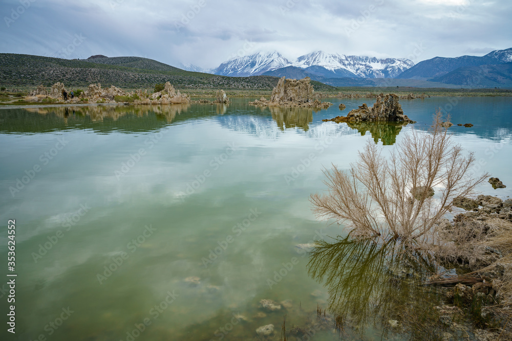 south tufa at the mono lake in california, usa