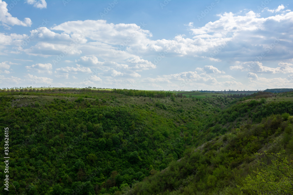 Saharna Gorge near Monastery of Saharna, Republic of Moldova