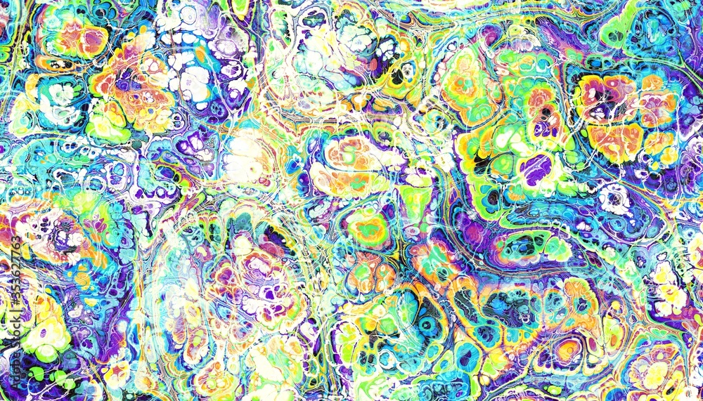 Digital art fractal background. Psychedelic futuristic abstract pattern. Digital art fractal background. Psychedelic futuristic abstract pattern.