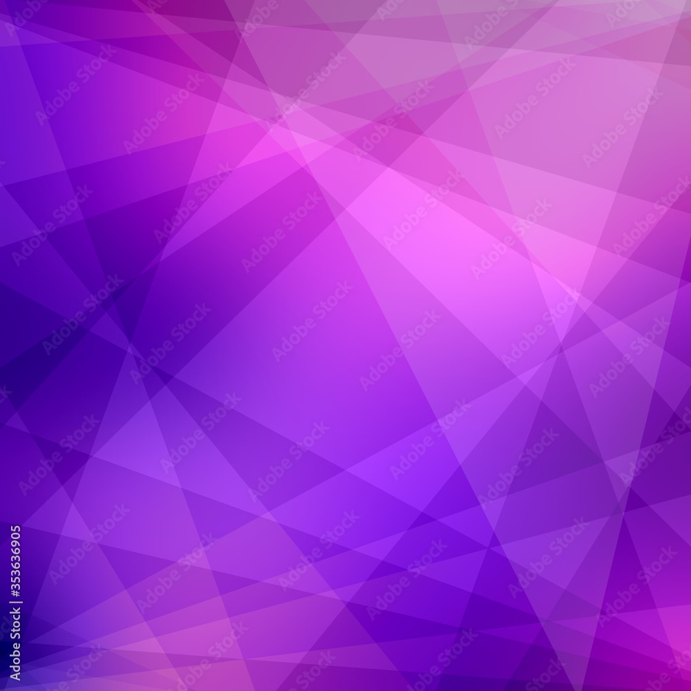 Obraz premium Poligonal pattern lilac pink gradient background. Vivid crystal texture.