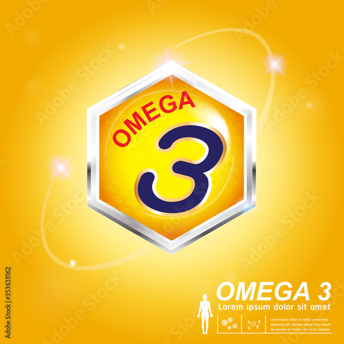 Omega Nutrition and Vitamin - Concept Logo Products for Kids.