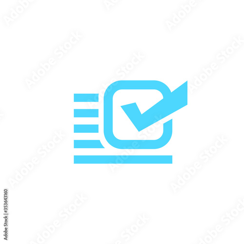 verification logo icon vector