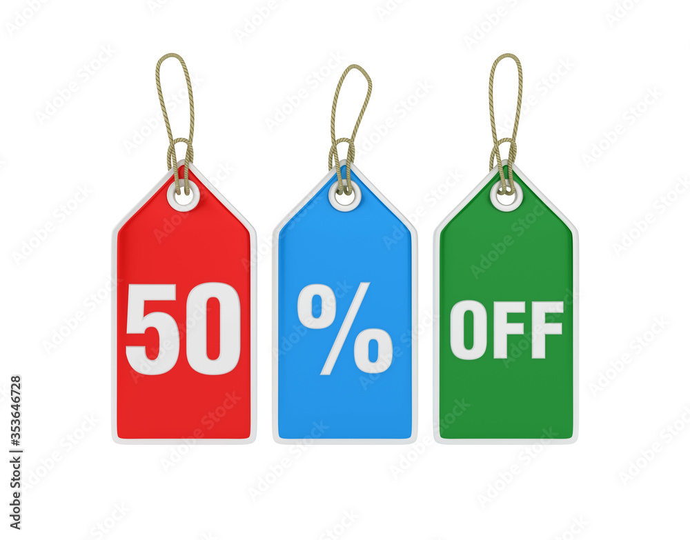 Hanging Shopping Price Tag 50%& OFF