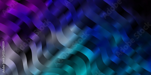 Light Pink, Blue vector backdrop with curves. Colorful illustration in abstract style with bent lines. Pattern for websites, landing pages.