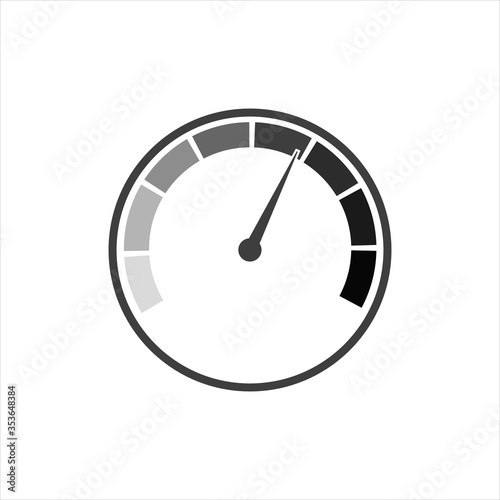 Free Download Speedometer vector icon on a white background. EPS10 - GFXLoad