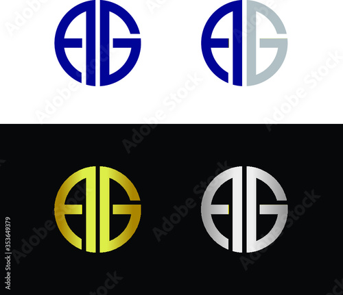 Free Download Letter A and letter G logo - GFXLoad