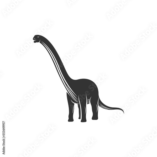 Brontosaurus logo design vector. Icon Symbol. Template Illustration