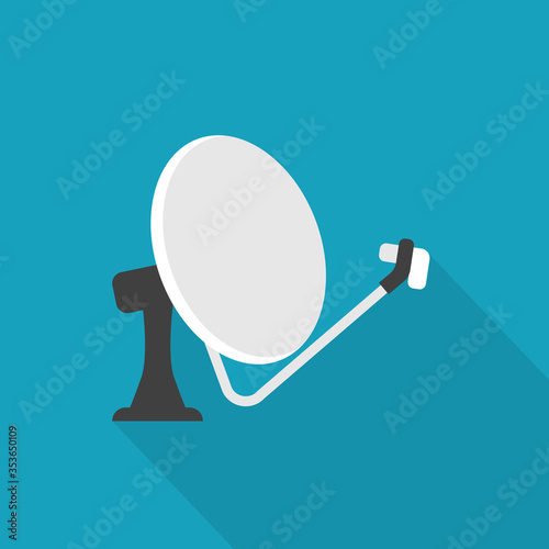 satellite antenna icon- vector illustration
